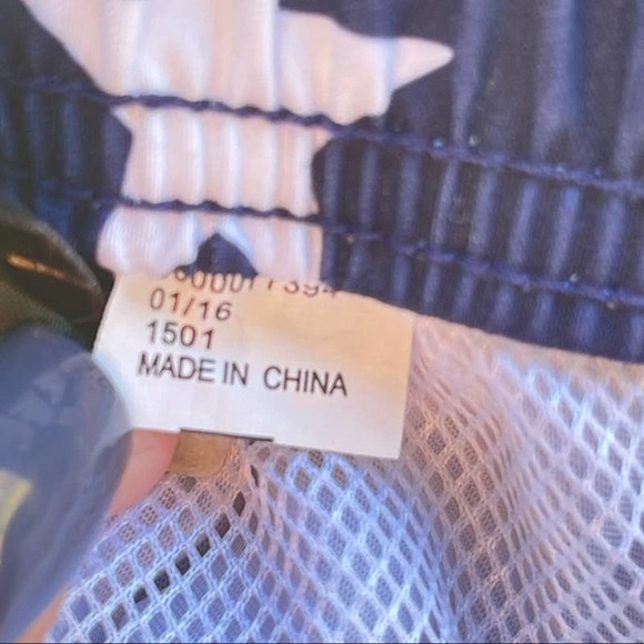 Flag Swim Trunks Mens XXL 2X Red White Blue Patriotic Beach Shorts - Picture 5 of 5